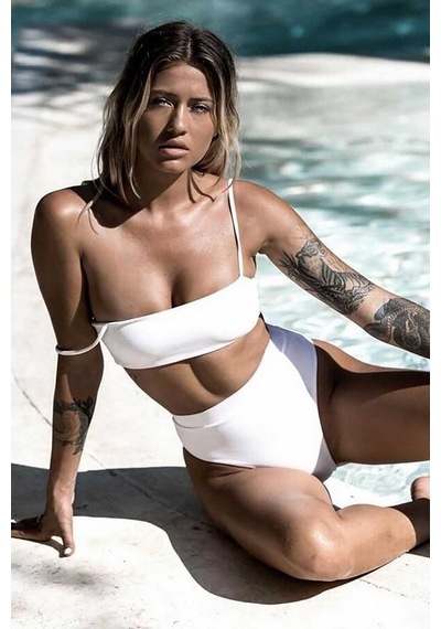 Angelsin V Kesim Yüksek Bel Bikini Takım