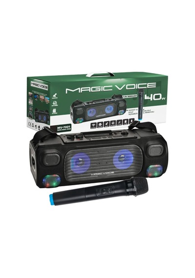 Magicvoice MV-7001 El Mikrofonlu USB/SD Girişli Bluetooth Hoparlör