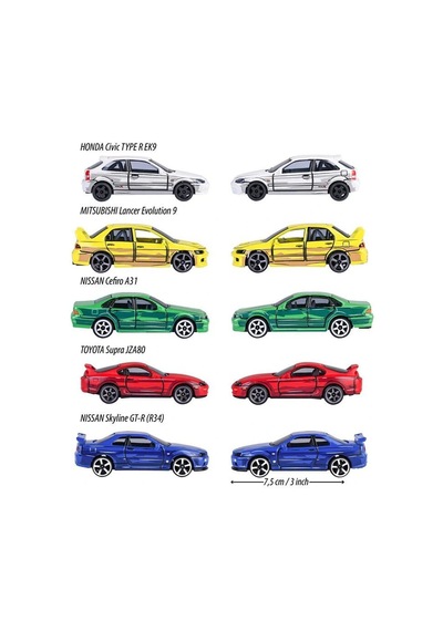 8504105000 Jdm Legends Anime 5 Pieces Giftpack Çok Renkli
