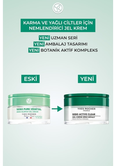 Karma Ve Yağlı Ciltler İçin Gözenek Sıkılaştırıcı Ve Nemlendirici Jel Dokulu Krem 50ml