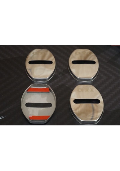 Volkswagen Gti Krom Metal 3M Kapı Kilidi Logo 4 Lü Set