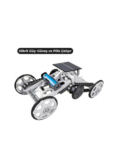 Güneş Enerjili Ve Pilli Tırmanan Araba Robot Kiti - Kendin Yap Diy Eğitici Bilim Deney Seti