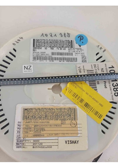 Smm0204501k8 1k8 204 Vıshay Smd Direnç 500 Adet