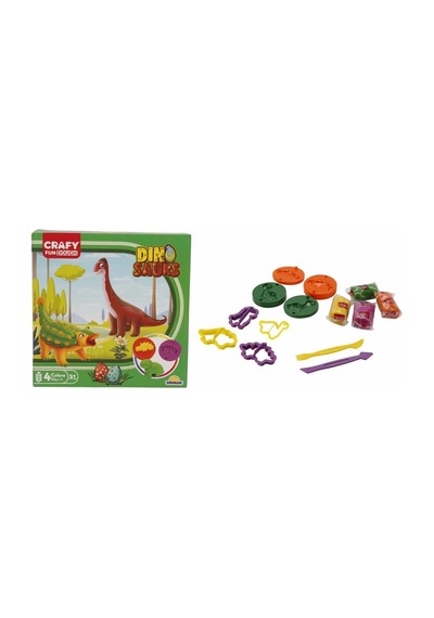 Mey İthalat S01004734 Oyun Hamur Set Kçk Dino 14 Prç -sun