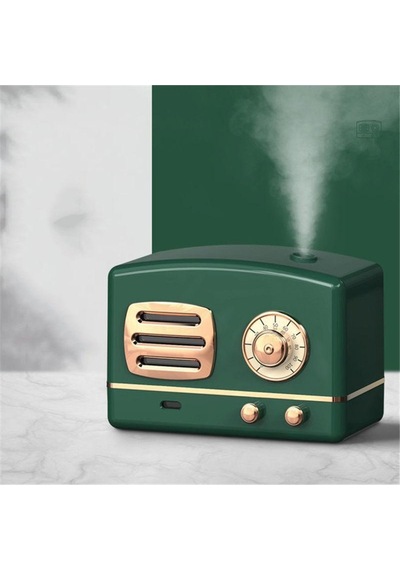 200ml Radyo Görünümlü Mini Hava Nemlendirici Buhar Makinesi Ve Aroma Difüzörü Retro Humidifier