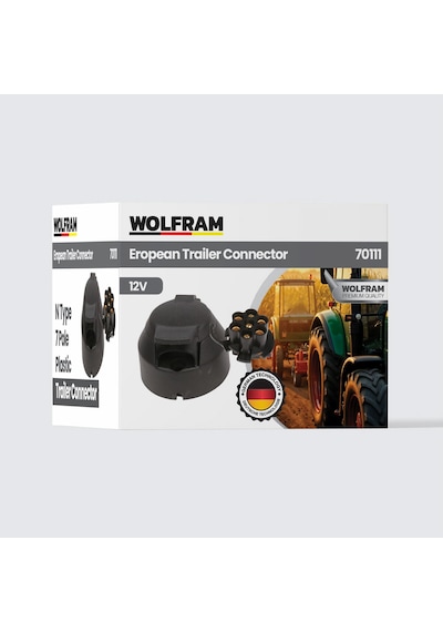 7'li N Tip Plastik Römork Fişi Dişi - Wolfram 70111