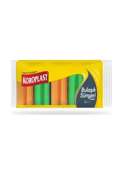 Düz Bulaşık Süngeri 5 Adet