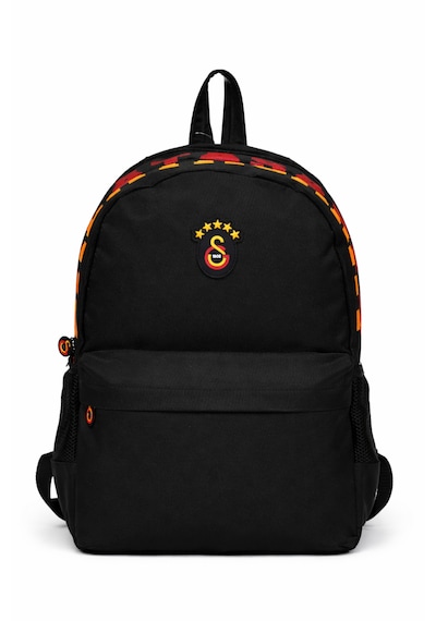 Galatasaray Lisanslı 3 Bölmeli Sırt Çantası - Laptop Bölmeli Su İtici Özellikli Siyah Okul Çantası