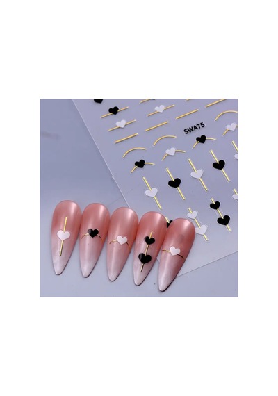 Nailist Heart Sevgililer Günü Özel 14 Şubat Kalpli Tasarım - Tırnak Sticker Nail Art Tırnak Dövmesi 22001163