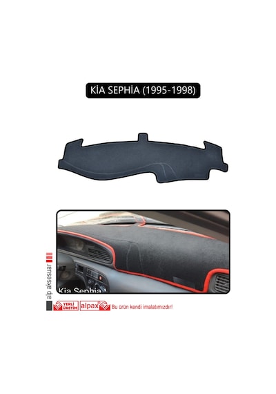 Kia Sephia 1995-1998torpido Koruma Halısı Siyah Kenar