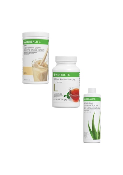 Herbalife Shake 1 Adet Vanilyalı 1 Adet Klasik Çay 100gr Ve 1 Adet Herbal Aloe Içecek