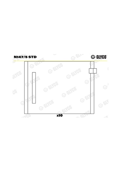 Glyco Eksantrik Yatak Vw 79.5mm Afn Glyco N147.5 Std