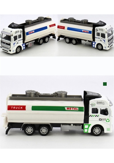 Metal Ön Kasa Oyuncak Su Tanker Arabası Çek Bırak Özellik Oyunca