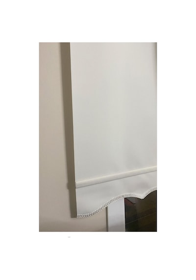 Ekru Kırık Beyaz Stor Perde Etek Dilimli Modern Ev İş Ofis Güneşlik