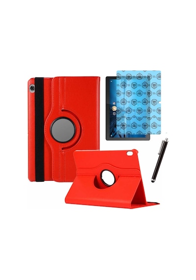 Lenovo Tab M10 Tb X505f Uyumlu Kılıf Ekran Koruyucu Ve Kalem Set Dönerli Kılıf