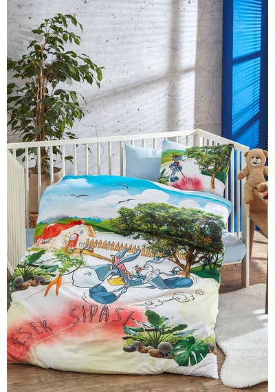 Bonjardinhome Bebek & Çocuk Nevresim Takımı 3d Dijital Baskı %100 Pamuklu