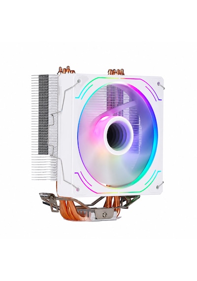 Game İn Game Frozen-ıı Beyaz 1x12cm Auto Rainbow Fanlı Kule İşlemci Fan 120MM FAN