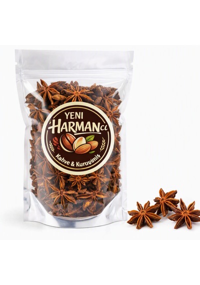 Yeni Harmancı Yıldız Anason Illicium Verum, Star Anise 100 Gr.