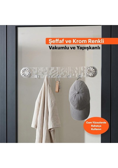 Vakumlu Ve Yapışkanlı Askı Mutfak Ve Banyo İçin Delme Gerektirmeyen Duvar Askılığı Çok Renkli