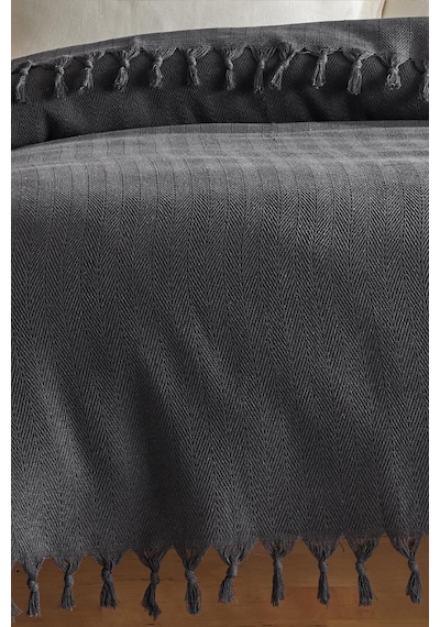 Viaden Berlino Çift Kişilik Pike 200 x 230 CM - Füme