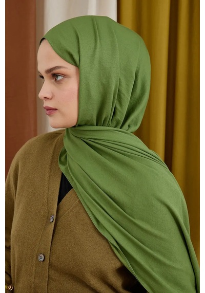 Moda Kaşmir Modal Şal Serisi - Haki İpeksi Yumuşaklık