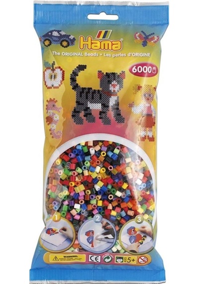 Hama Boncuk Midi 6.000 Lik Poşet - 43 Renk 205-68