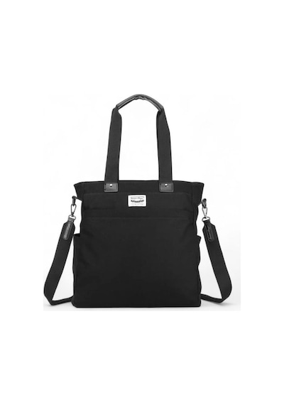 Smart Bags Kanvas Siyah Kadın Omuz Çantası Smb1309 001