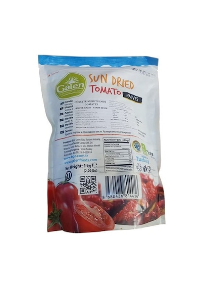 Galen Güneşte Kurutulmuş Domates Yarım Kesim 1 KG