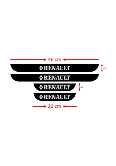 Renault Kapı Eşiği 4 Lü Aksesuar
