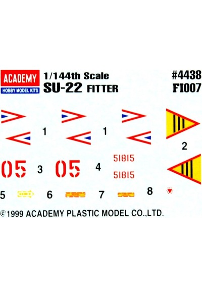 Academy 12612 1/144 Ölçek, Su-22 Fitter Savaş Uçağı, Plastik Model Kiti-48839