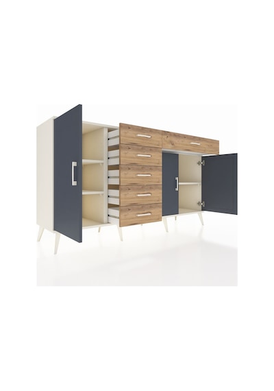 Hyperion Konsol 3 Raflı 6 Çekmeceli 3 Kapaklı 176x44x99 Aytaşı-an Aytaşı-antrasit/çam Hyperion Konsol 3 Raflı 6 Çekmeceli 3 Kapaklı 176x44x99 Aytaşı-an Aytaşı-antrasit/çam