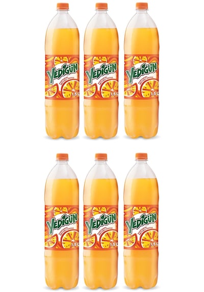 Yedigün Portakal Meyveli Gazoz 1,5 Lt X 6 Adet