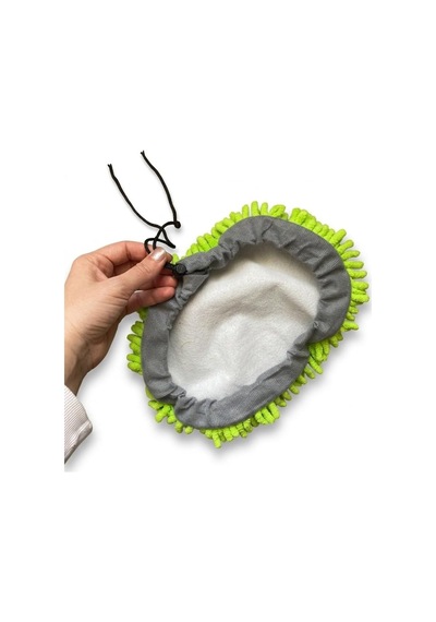 Araba Yıkama Fırçası İçin Yedek Paspas 2 Adet Ayarlanabilir Yumuşak Mikrofiber Paspas Başlığı