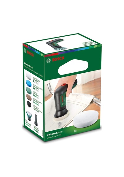 Bosch Home And Garden Elektrikli Temizleme Fırçası Universalbrush İçin Melamin Silgi Pedi Karton Pakette 3 Adet Genel