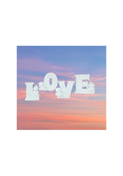 El Yapımı Dekoratif '' Ayıcıklı Love '' Biblo,''l-o-v-e'' Yazılı Biblo Seti.