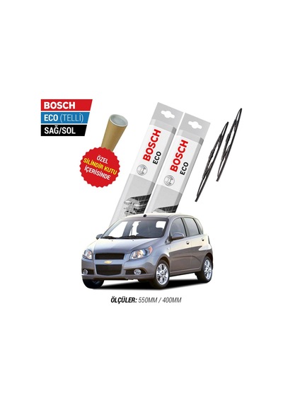 Bosch Eco Chevrolet Aveo Silecek Takımı (2006-2011)