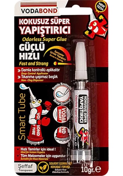 Mey İthalat Vodabond Kokusuz Süper Hızlı Yapıştırıcı 10 Gr