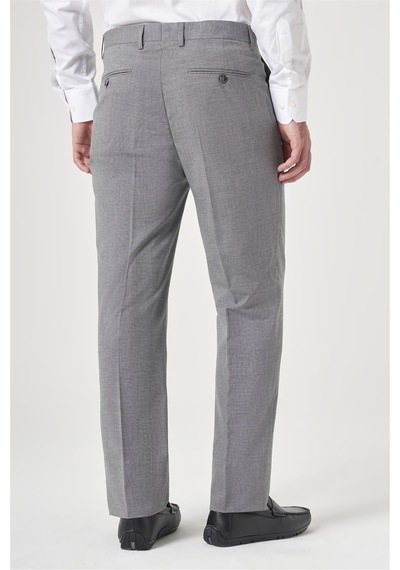 İmza Füme Yan Cep Filafil Desen Comfort Fit Esnek Pantolon 1003260153