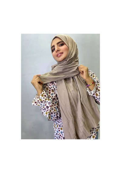 Aldaiyr Hijab Kadın Bambu Kraş Gri00114