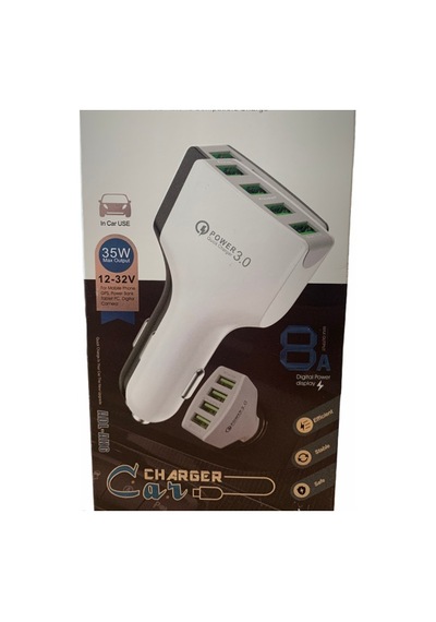 Hızlı Quick 4 Port 4 Usb Araç Oto Araba Kamyon Tır Uyumlu Çakmak