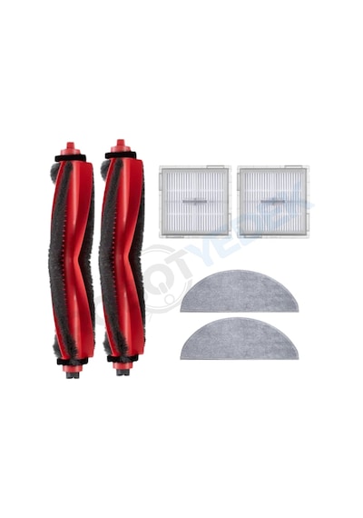 Roborock Q8 Max Pro 2025 Model Uyumlu Fırça Hepa Filtre Mop Seti-6 Parça