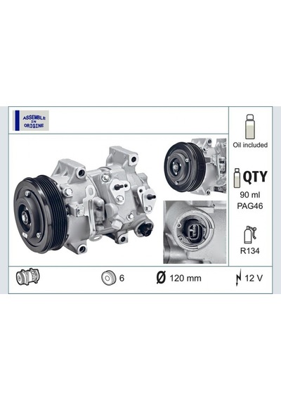 Klima - 7 - Kompresörü Sıfır Ürün Toyota Aurıs. Corolla 1.6l 1zrfe Zre151 07-12 / Avensıs 1.6l 1zrfae - Dpmıx-hb - Zr T