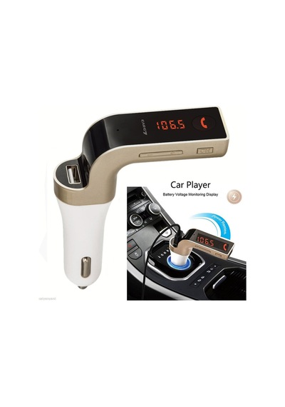 Araç Kiti Fm Transmitter Usb Girişli Bluetooth 4.1 Carg7 Gold