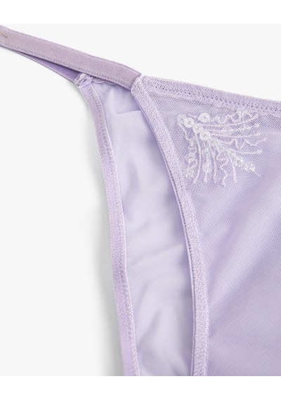 Koton Brief Külot Dantelli Normal Bel Lila 4slk30165mk Lila