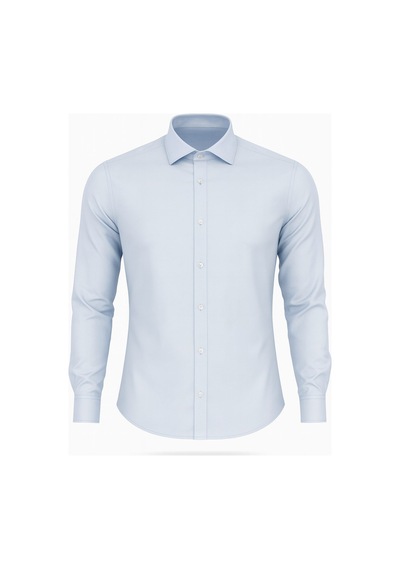 Erkek Beyaz/mavi Slim Fit Gömlek Plus Scorpion, Ofis & Günlük Şık Kombin, Ütü Gerektirmeyen Mavi