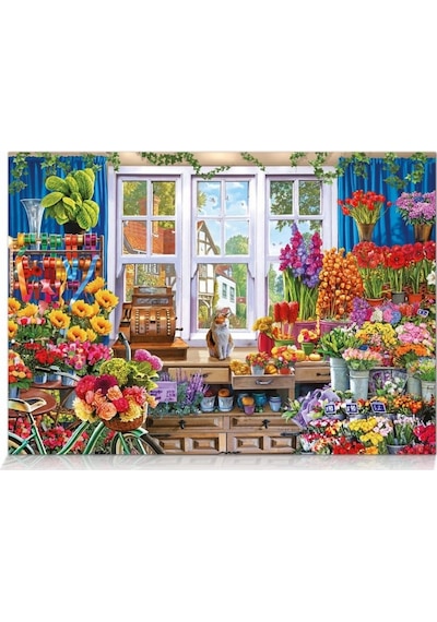 Star Puzzle 1500 Parça Çiçekci Puzzle