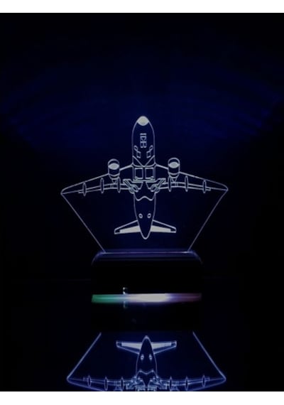 Uçak Sevenlere Hediye Özel Tasarım Havalanan Uçak 3D Led Lamba