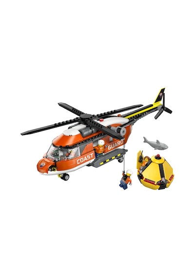 LEGO® City Sahil Güvenlik Helikopteri 60503 - 7 Yaş ve Üzeri Çocuklar için 4 Minifigür İçeren Yaratıcı Oyuncak Yapım Seti  (551P)