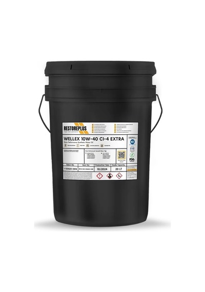 Restoreplus Wellex 10w-40 Cı-4 Extra Süper Yüksek Performanslı Sentetik Motor Yağı 20 L