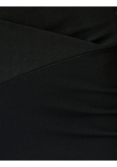 Koton Yüksek Bel Dikiş Detaylı Slim Fit Spor Tayt Siyah 5sak40030nk SiYAH